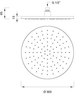 Ceadesign Настенная регулируемая регулируемая лейка для душа из нержавеющей стали Free ideas Fre 199 - Вид №1