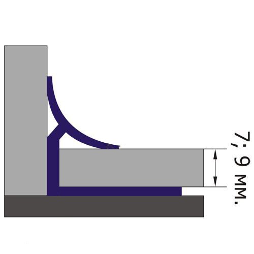 Уголок 19R (26) голубой 9 мм вн Santreyd 254839 - Вид №1