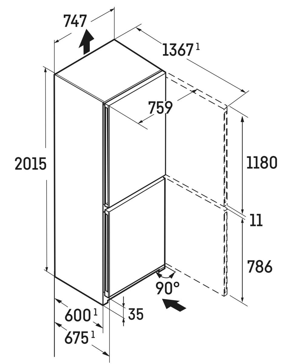 9288162 Холодильник с морозильником   Liebherr CNd 7723-20 001 белый STDN-0043206 - Вид №6