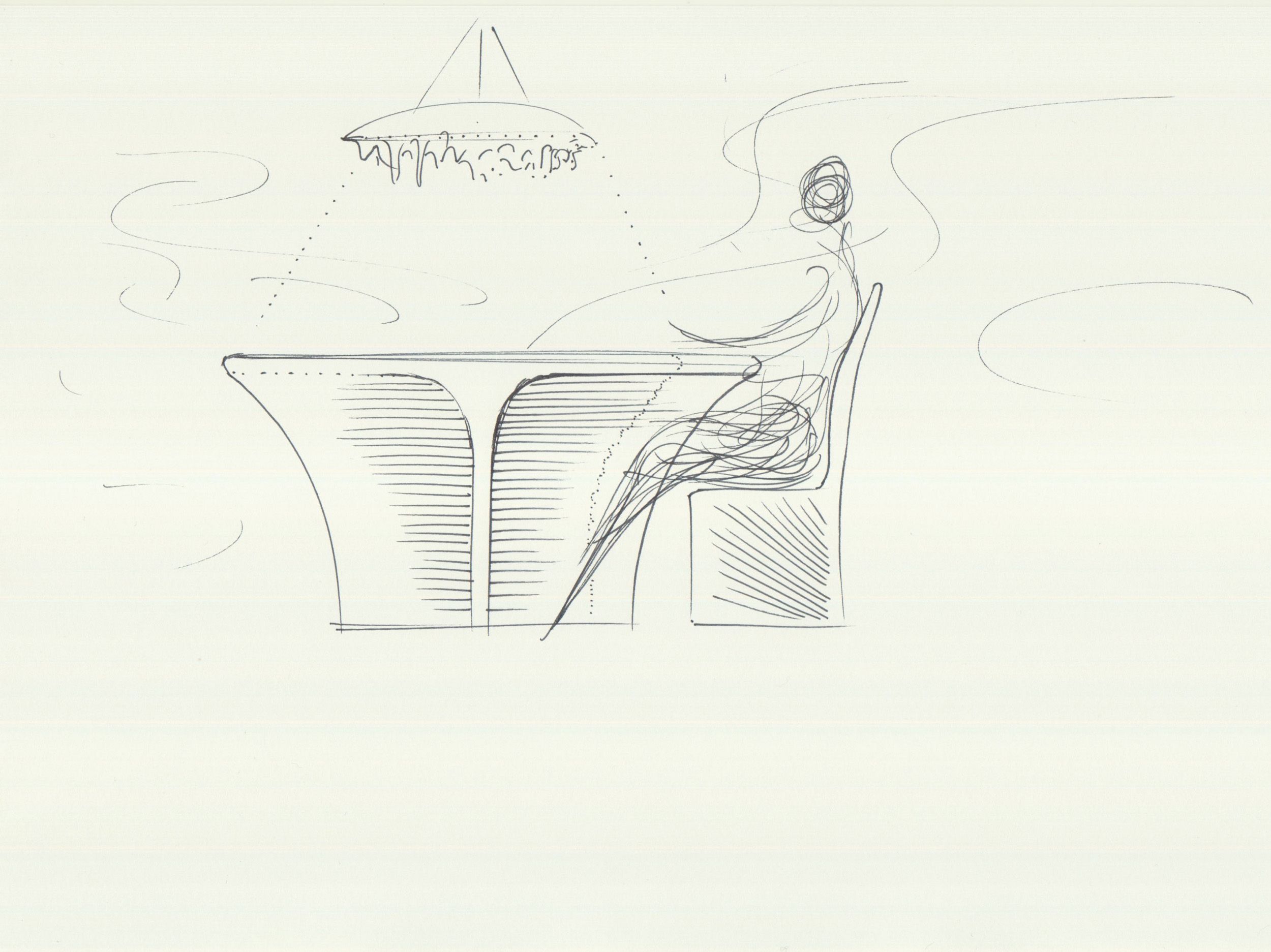 Круглый полиэтиленовый садовый стол Vondom Biophilia ARCH-00074780 - Вид №7