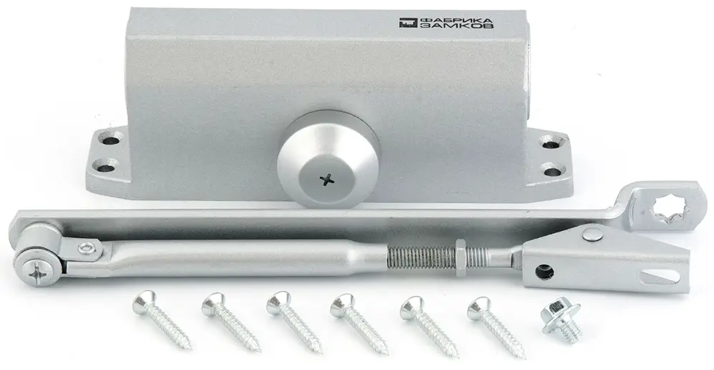 Доводчик дверной ФАБРИКА ЗАМКОВ для плавного закрытия 60 кг 82150229