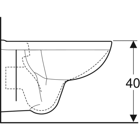 K93101000 Подвесной унитаз Kolo Rekord вертикальный смыв Geberit  - Вид №4