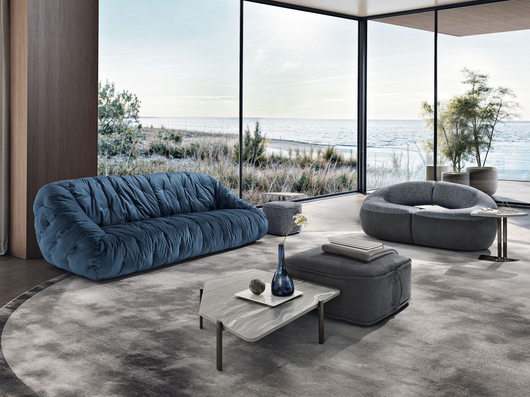 3-местный капитонный диван Max Divani GEO ARCH-00066671 - Вид №3