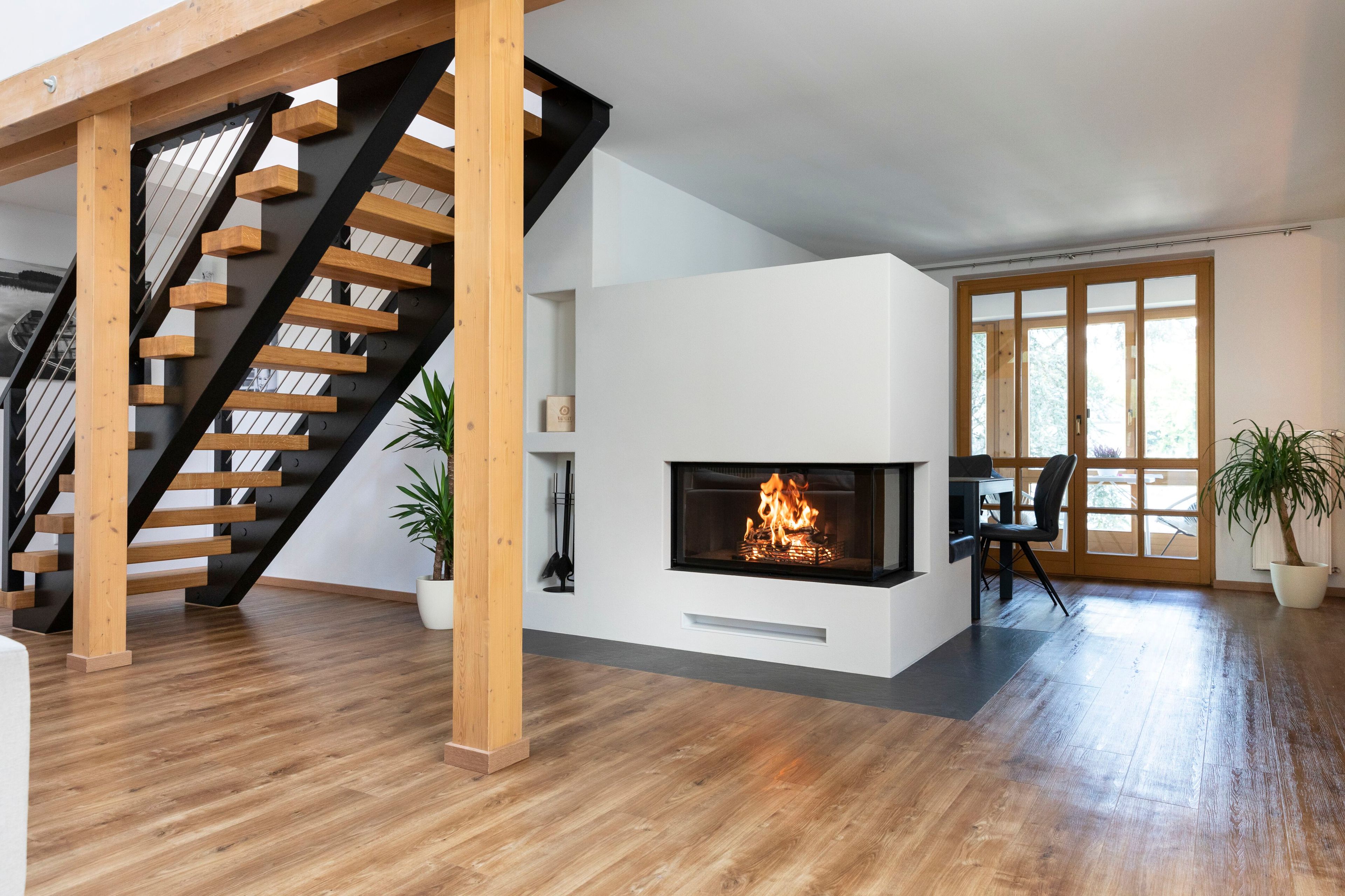 Стальной угловой дровяной камин RÜEGG RII ARCH-00121782 - Вид №4