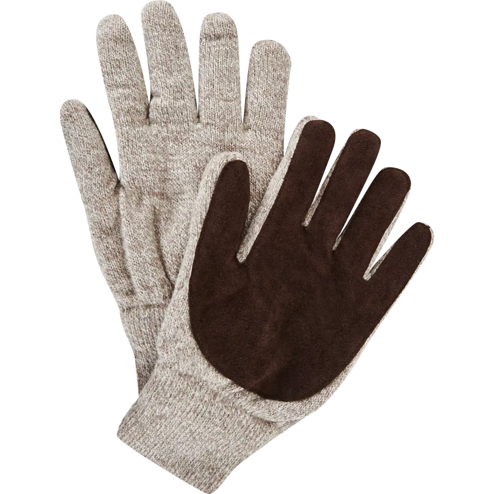 Santreyd Полушерстяные перчатки с флисовым утеплением и спилковой ладонью 86154133 STLM-0066562