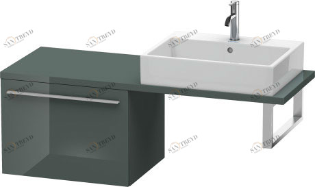 XL542303838 Шкафчик для компактной консоли X-Large #XL5423 600 x 478 мм Доломитово-серый глянцевый лак Duravit
