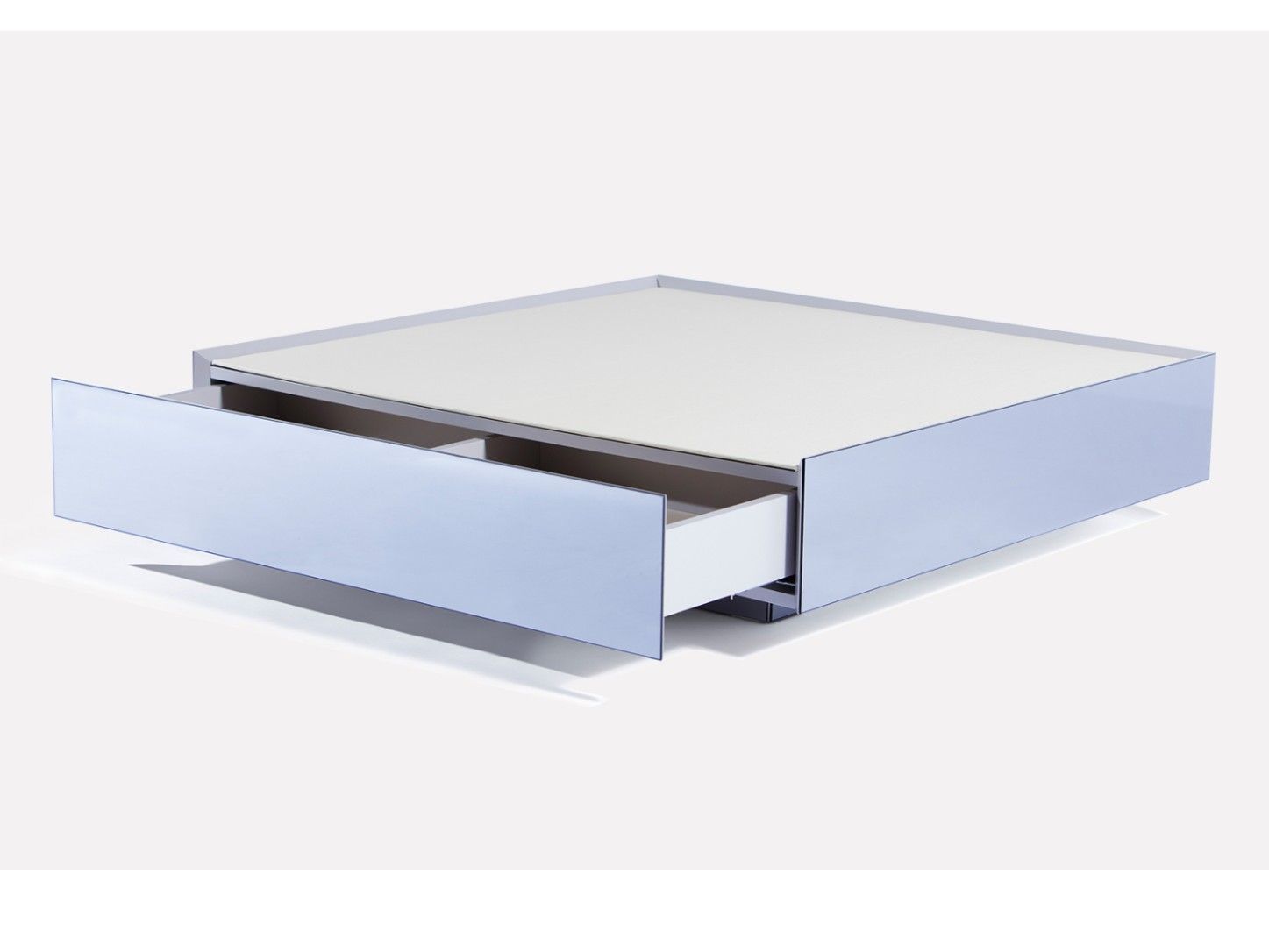 Низкий квадратный журнальный столик из зеркального стекла MORADA Cofre ARCH-00069286 - Вид №1
