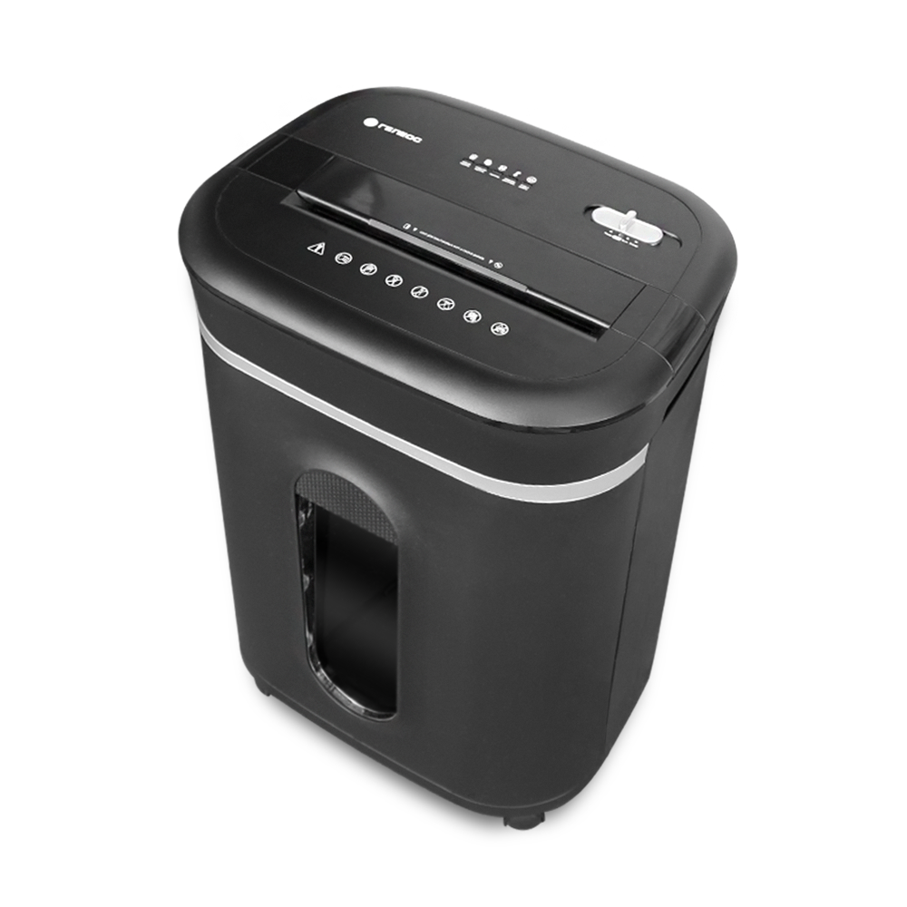 УМ28-4 Уничтожитель документов , din p-4 (4 ур-нь секр.), фрагмент 3,9х30мм, 19-21 лист (70г/м2), cd/пл.карты/скрепки/скобы, 28 литров Гелеос Santreyd  - Вид №3