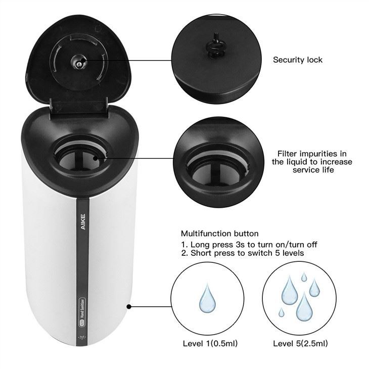 Автоматический дозатор мыла AIKE AK3159_219  - Вид №3