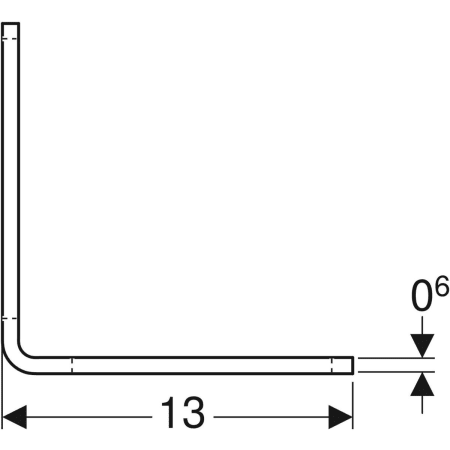 461.185.00.1 Монтажный кронштейн Geberit GIS 13 см x 13 см Geberit  - Вид №3