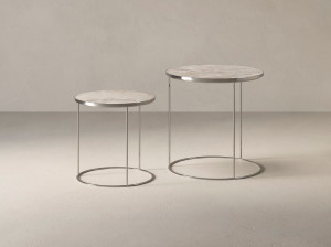 Круглый журнальный столик из керамогранита