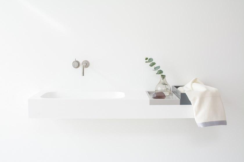 Not Only White Мыльница на столешнице в цвете hi-macs® Basq sun-id-1369840 - Вид №8