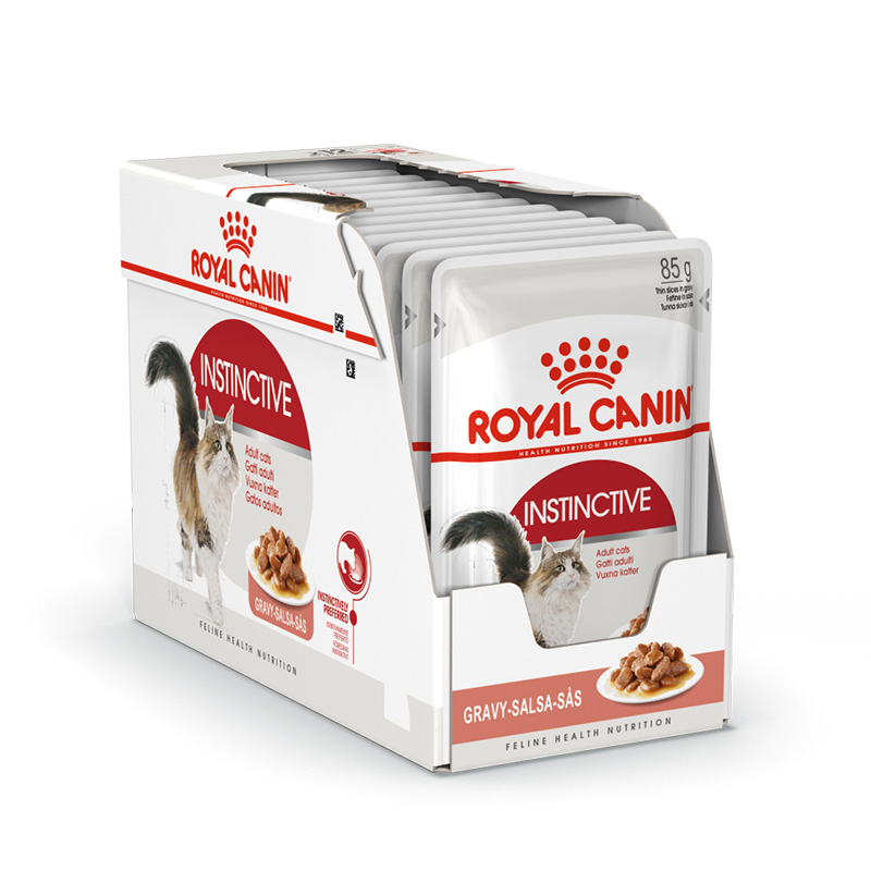 Т0055053*24 Корм для кошек Instinctive кусочки в желе конс. 85г (упаковка - 24 шт) ROYAL CANIN 