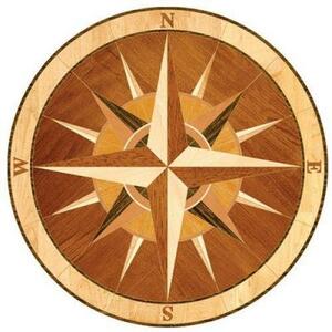 Художественный паркет Da Vinci Розетка 26-142 Дуб Селект (Гладкая) х1000диаметр мм.