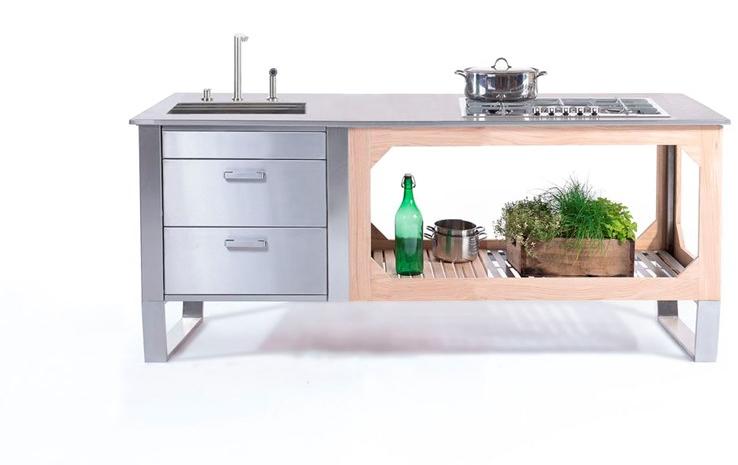 Lgtek Внутренняя и открытая кухня из стали и дерева Window sun-id-1424943 - Вид №4