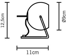 Fabbian Регулируемая настольная лампа из хромированного металла Beluga white sun-id-1429976 - Вид №2