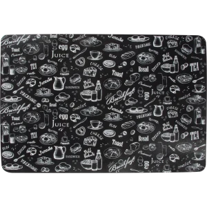 Салфетка-скатерть Завтрак 60x90 см прямоугольная ПВХ цвет чёрный 82206479 STLM-2151631