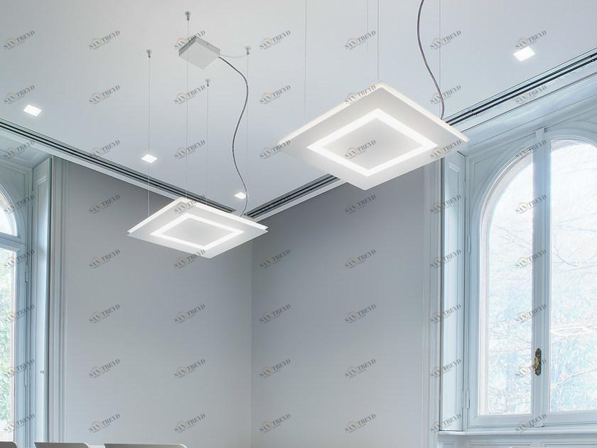 PANZERI Подвесной светильник прямого и отраженного света из металла Flat sun-id-1424687