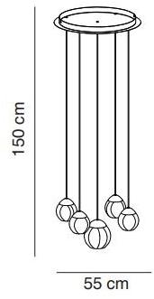 Alma light Подвесной светильник из стекла Soft sun-id-1451806 - Вид №5