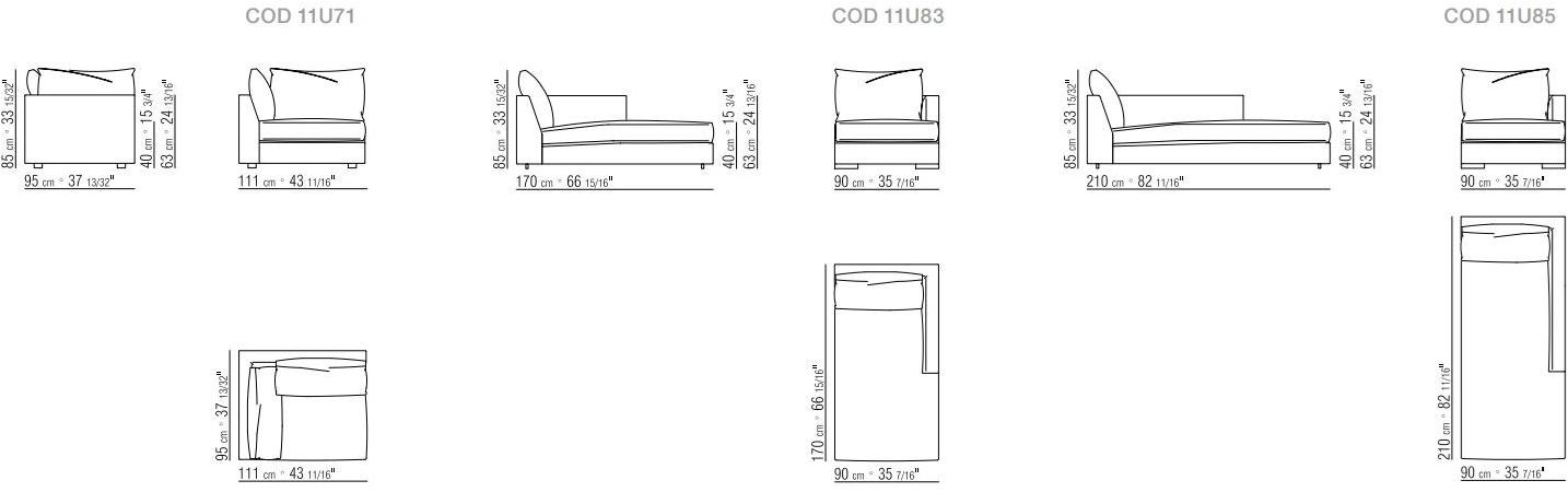 Flexform Модульный тканевый диван Magnum sun-id-1512443 - Вид №6