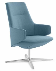LD Seating Кресло руководителя тканевое с 4-мя спицами и подлокотниками Melody lounge L f27-n6