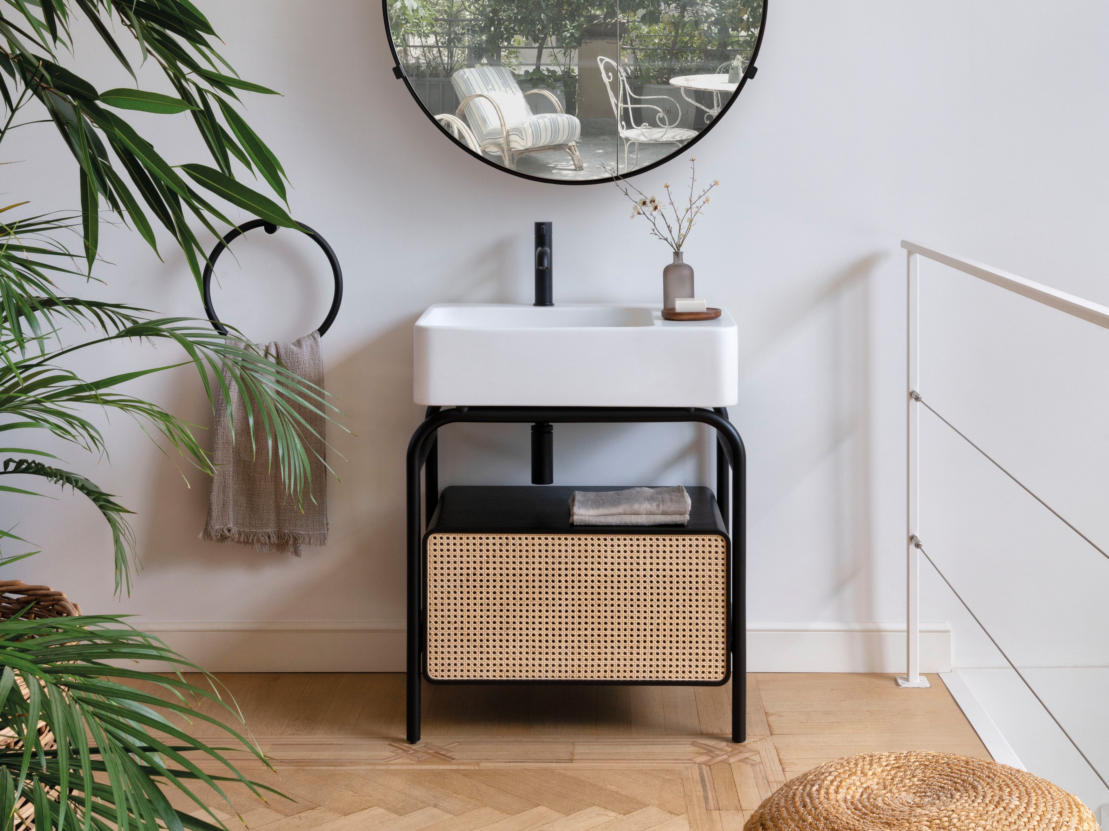 Керамическая и Ясеневая напольная раковина Ceramica Cielo Marcel ARCH-00034426 - Вид №2