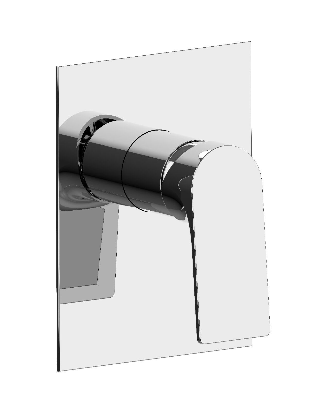 Однорычажный встраиваемый смеситель для душа с пластиной Rubinetterie Frattini отдельная эстетика ARCH-00023373 - Вид №12