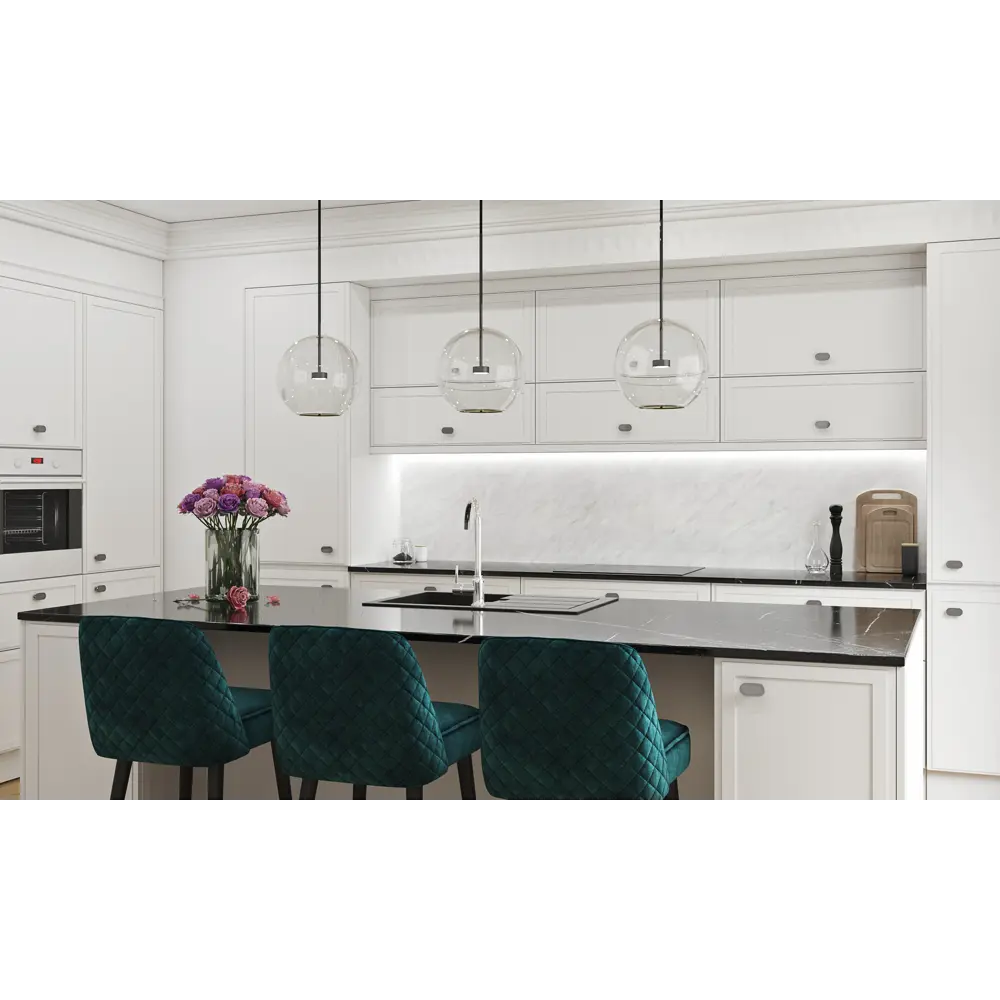 Стеновая панель White Carrara 240x60 см ALUMOART 84548128 STLM-0051802 - Вид №3