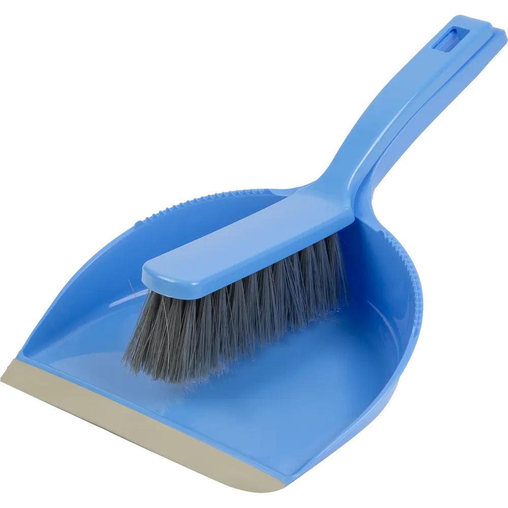 Набор для санитарной уборки Совок и щетка цвет васильковый Inloran STLM-2200348