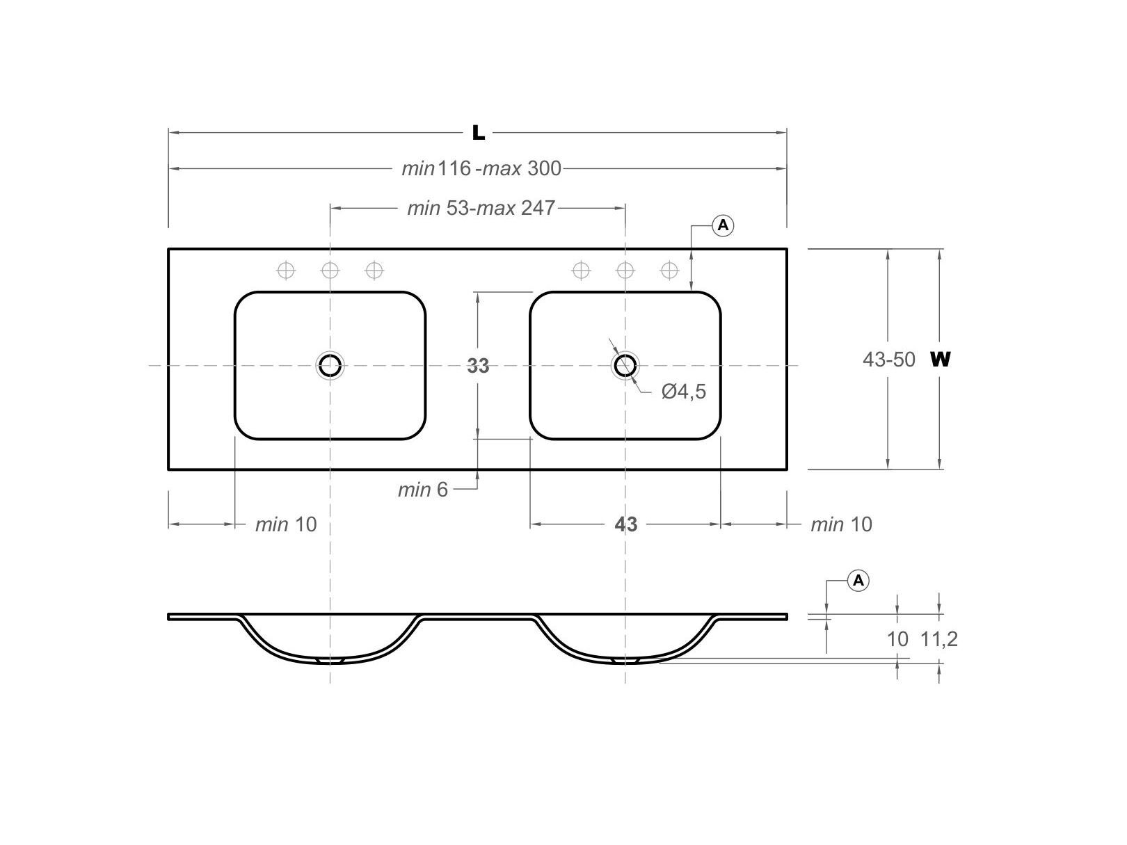 Столешница со встроенной раковиной Inbani D4 ARCH-00085618 - Вид №3