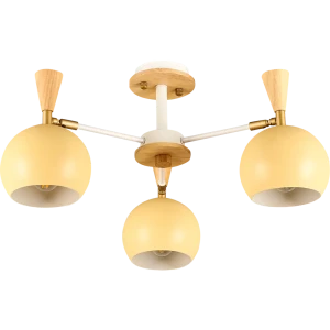 Люстра потолочная «Morila yellow», 3 лампы, 6 м², с диммером, цвет жёлтый