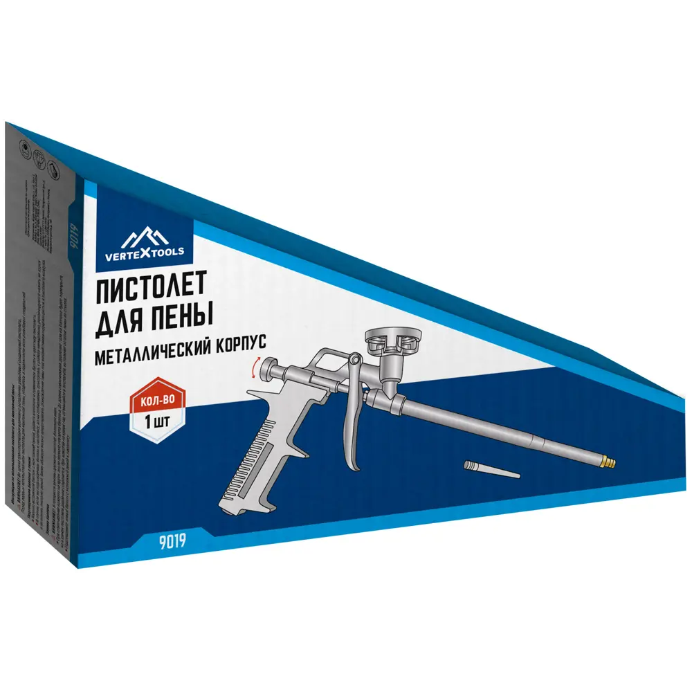 Пистолет для монтажной пены Vertextools 9019 с регулировкой подачи 89379653 STLM-1569038 - Вид №4