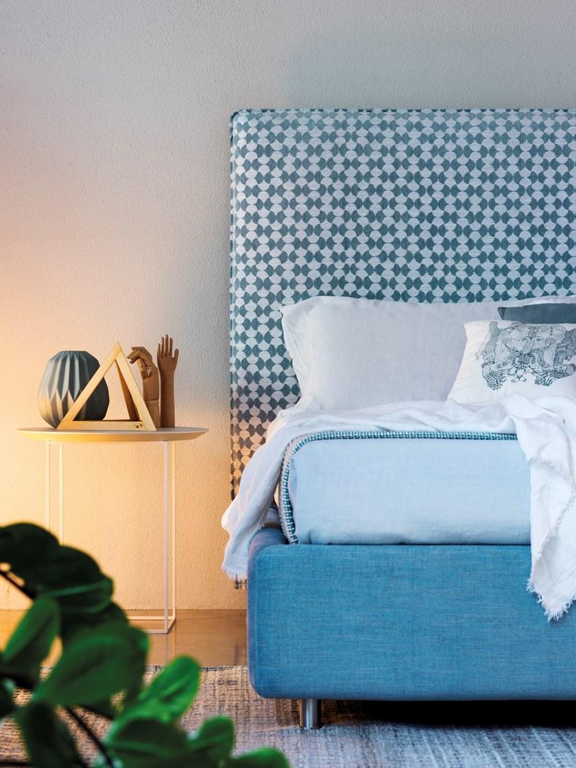 Frauflex Двуспальная кровать из ткани с высоким изголовьем sun-id-1451014 - Вид №3