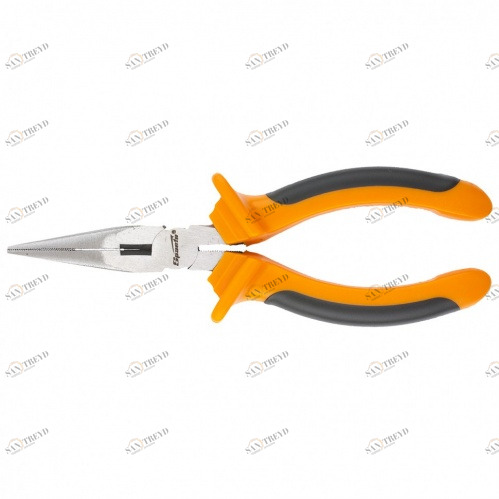 Длинногубцы прямые Comfort 160 мм шлифованные двухкомпонентные рукоятки SPARTA Sparta (Спарта) 12555