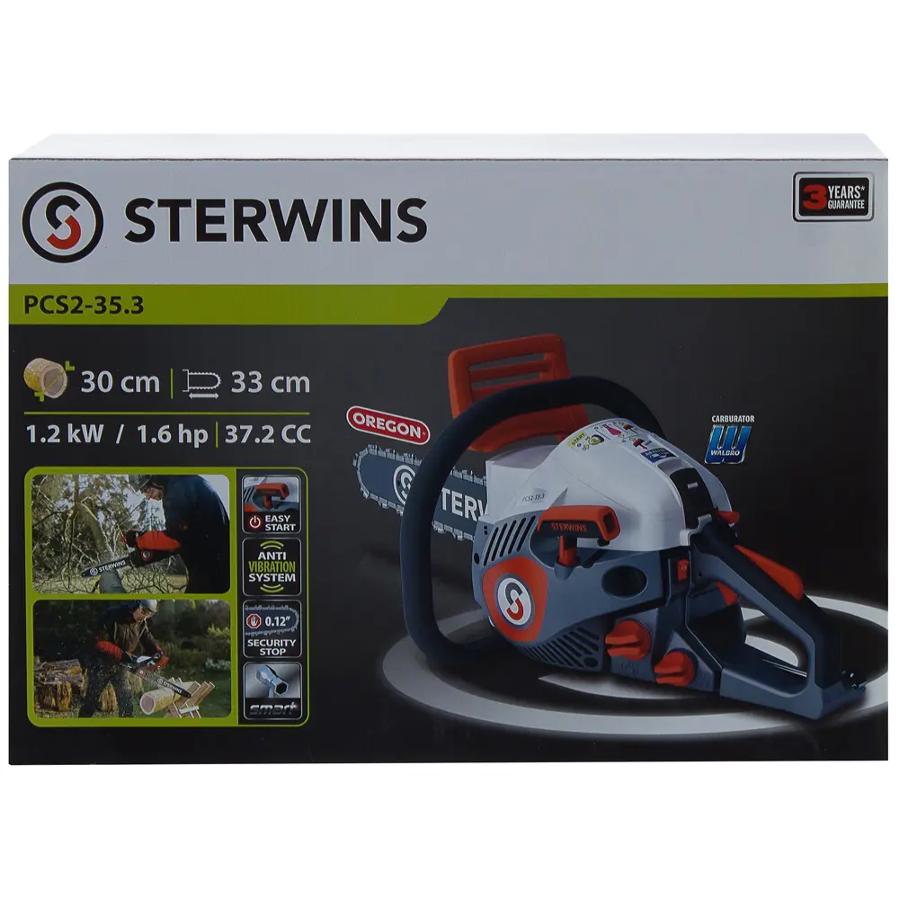 Пила бензиновая цепная Sterwins 37.2 СС шина 35 см STLM-2069687 - Вид №5