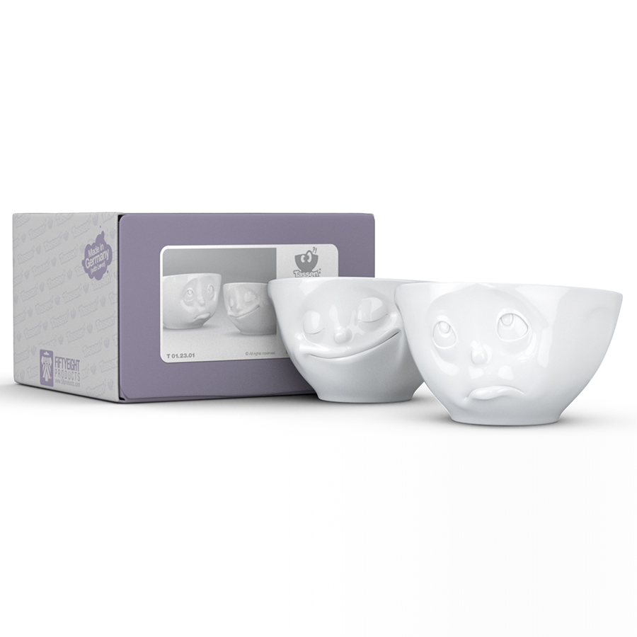 T01.23.01 Набор из 2 чаш tassen happy & oh please 200 мл белый Tassen by FIFTYEIGHT PRODUCTS  - Вид №7