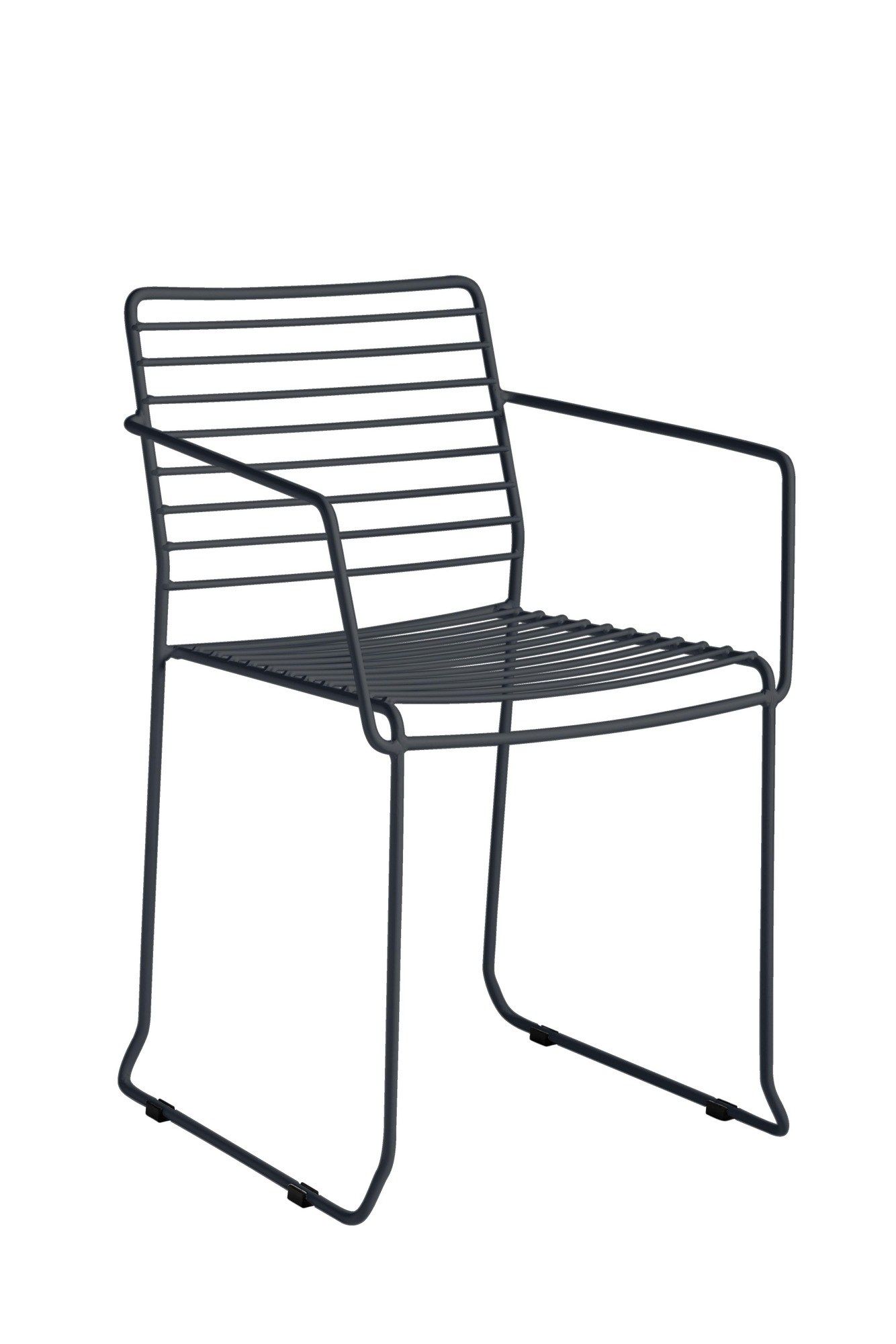 Стул для сада из оцинкованной стали с подлокотниками iSimar ARCH-00127946 - Вид №7