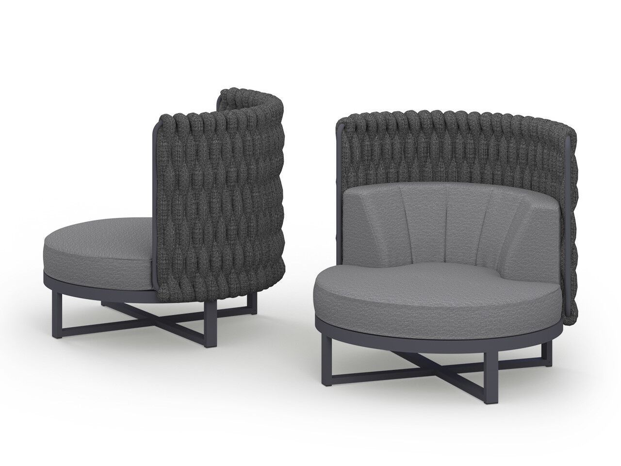 Тканевое садовое кресло с подлокотниками и высокой спинкой MAMAGREEN Munia ARCH-00149925 - Вид №11