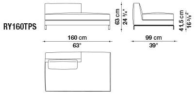 B&B Italia Модульный угловой диван из ткани Ray sun-id-1435354 - Вид №12