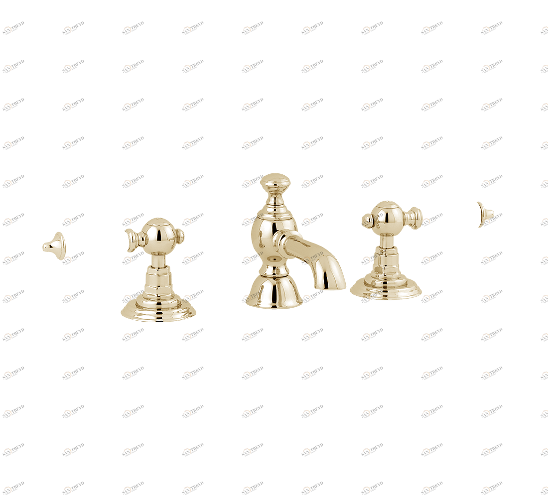 Gentry Home Смеситель для раковины мостик на 2 отверстия 200мм Berkeley Incalux GH100269 