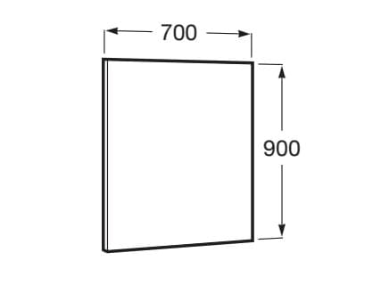 Прямоугольное зеркало для ванной комнаты Roca ARCH-00055915 - Вид №24