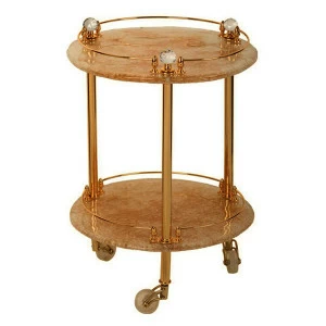 Столик на колесиках MIGLIORE.CRistalia ML.CRS-60.249.BR - бронза