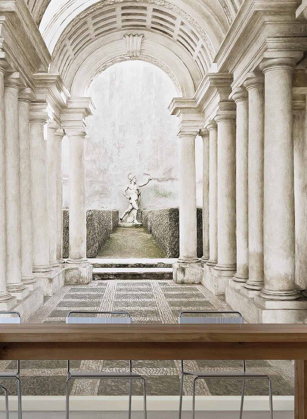 Классические обои, ПВХ бесплатно, экологически чистые, моющиеся WallPepper KRONOS ARCH-00136102 - Вид №1