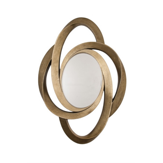 Овальное зеркало настенное Lazio PUSHA ДИЗАЙНЕРСКИЕ 062529 Золото  - Вид №1