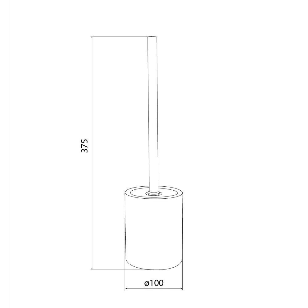 89380302 Ёршик для унитаза Iddis Universal White LMUWC00i47 керамика цвет белый STLM-1565906 - Вид №3