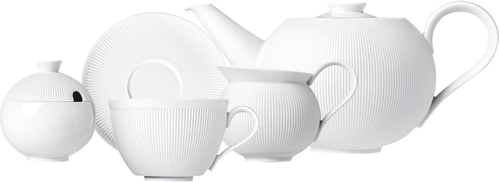 10665149 Sieger by Furstenberg Сервиз чайный Sieger by Furstenberg "Мой фарфор! Стелла Сатин" на 6 персон 15 предметов Фарфор 