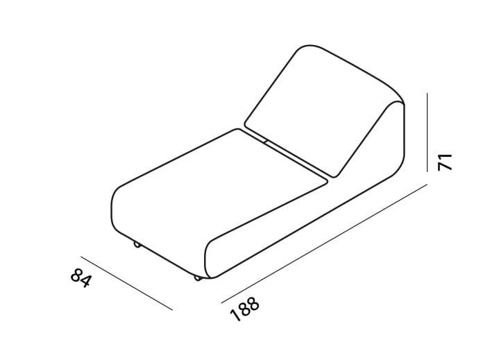 Кожаный шезлонг Desalto клип ARCH-00125719 - Вид №4