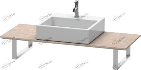 XL010C01111 Консоль для накладных раковин и встраиваемых умывальников, для пристенного варианта X-Large #XL010C 480 мм Кашемировый дуб Duravit