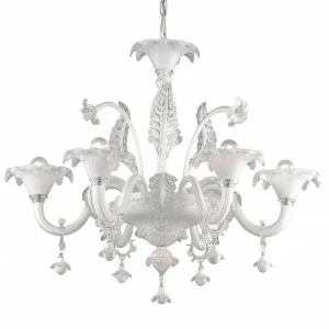 Подвесная люстра Ideal Lux Ca Vendramin SP6 Bianco IDEAL LUX ДИЗАЙНЕРСКИЕ, CA VENDRAMIN BIANCO 057272 Белый