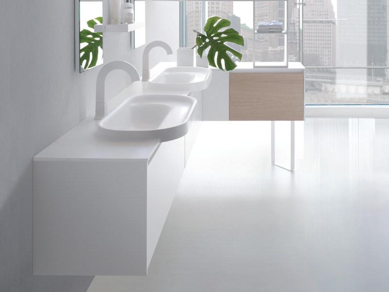 LASA IDEA Тумба под умывальник подвесная двойная Metropolis sun-id-1405918 - Вид №1